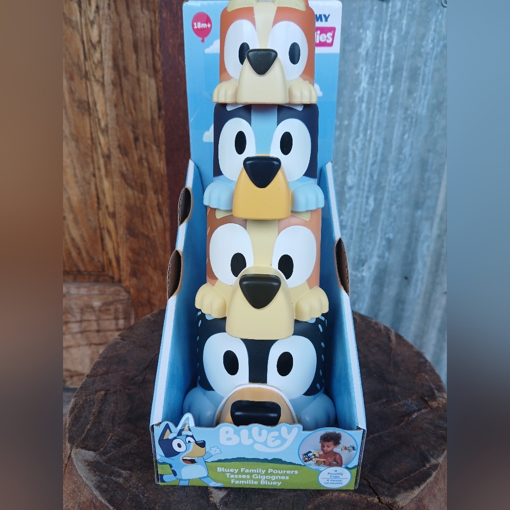 Bluey Stacking Nesting Cups Toy Set - Multicolor TOMY Toomies